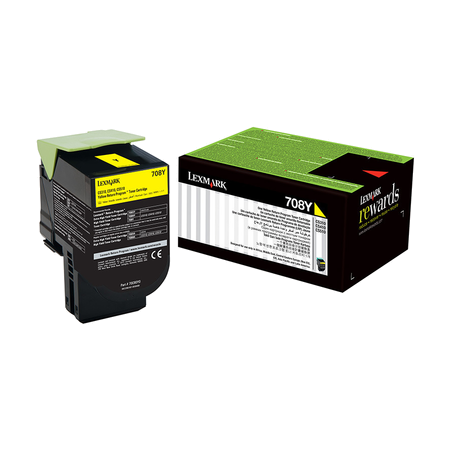 708Y YELLOW RETURN TONER CARTRIDGE 1K CS310/CS410/CS510