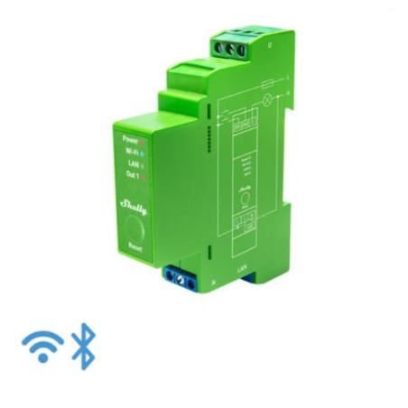1 CIRCUIT DIN RAIL DIMMER WI-FI RELAY SWITCH WITH POWER METERING