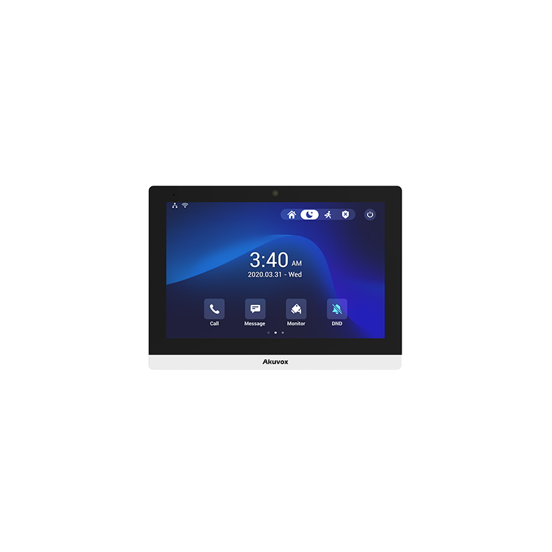 10 SIP INDOOR UNIT IN WHITE ANDROID 9 VERSION