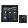 SHELLY WALL DISPLAY BLACK WITH SMART HUMIDITY AND TEMPERATURE SENSOR