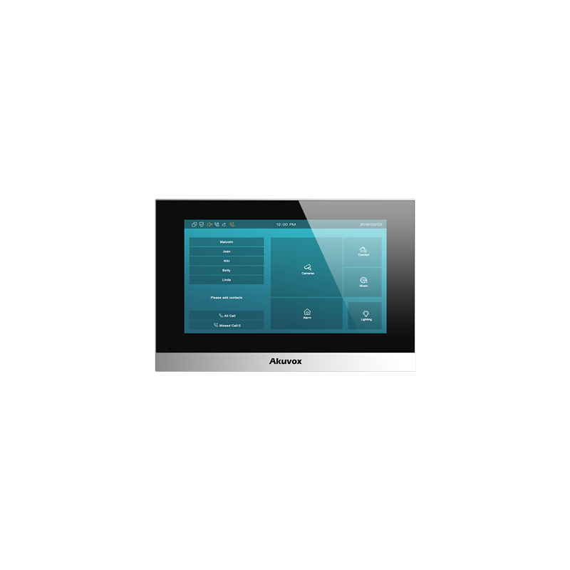 2-WIRE SIP INDOOR UNIT WITH WI-FI IN SILVER LINUX VERSION