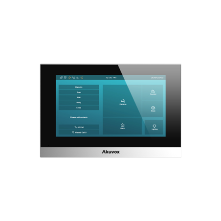 2-WIRE SIP INDOOR UNIT WITH WI-FI IN SILVER LINUX VERSION
