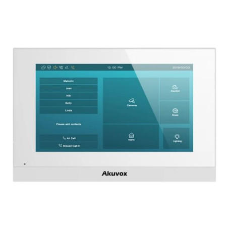 2-WIRE SIP INDOOR UNIT WITH WI-FI IN WHITE LINUX VERSION