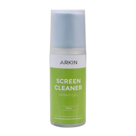 ARKIN SCREEN CLEANING KIT 150ML INC MICROFIBRE CLOTH ALCOHOL & AMMONIA FREE