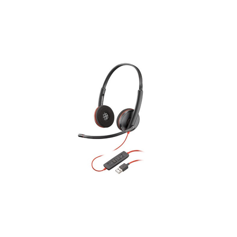 POLY BLACKWIRE 3220 STEREO USB-A HEADSET