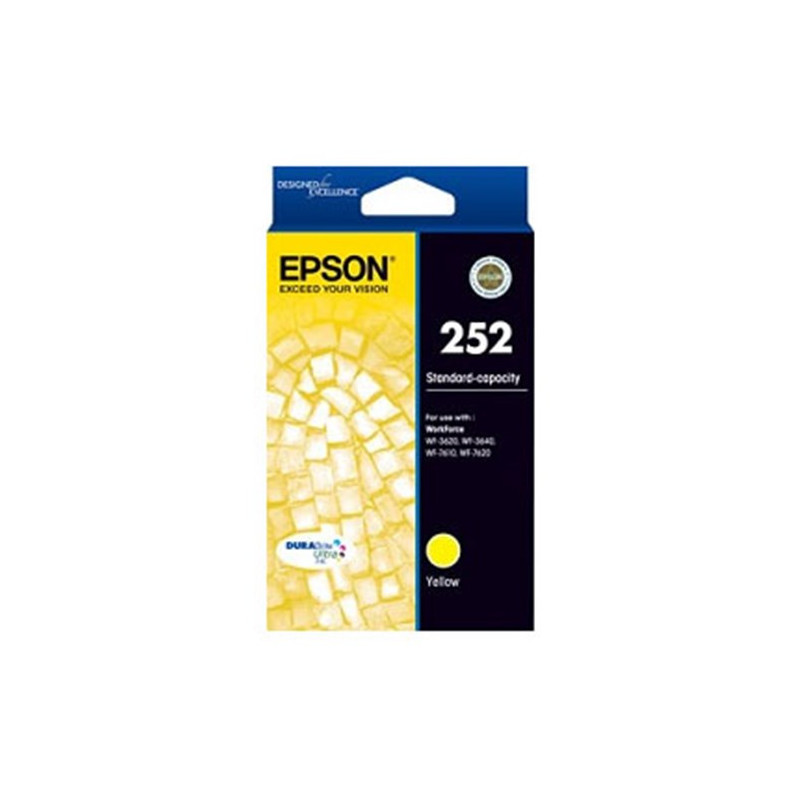 252 STD CAPACITY DURABRITE ULTRA YELLOW INK FOR WORKFORCE PRO WF-3620 3640 7610 7620