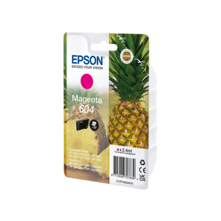 EPSON 604 STD MAGENTA INK XP-2200 XP-3200 XP-4200 WF-2910 WF-2930 WF-2950