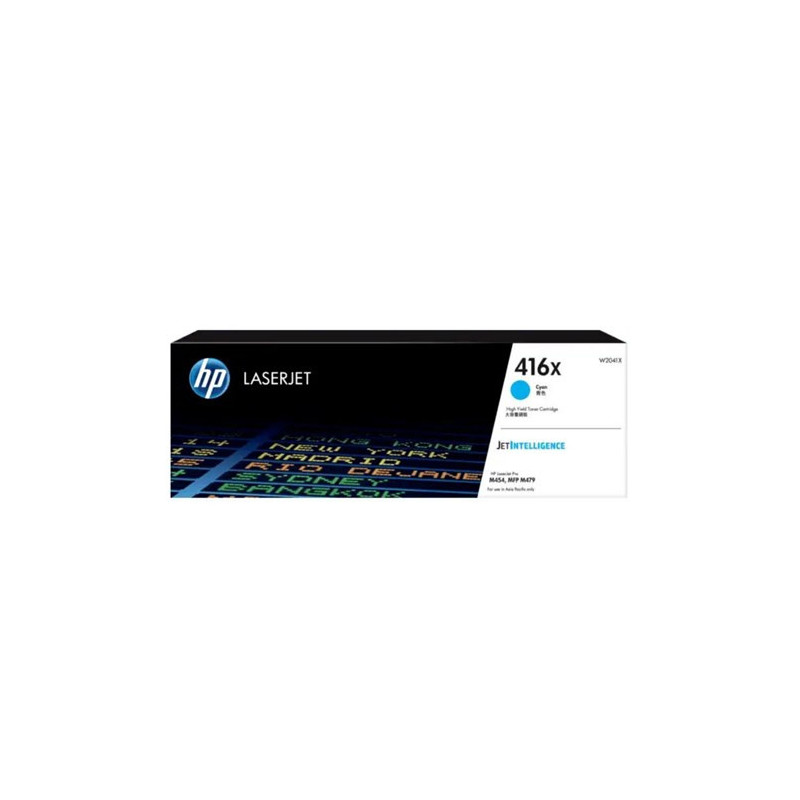 HP 416X CYAN LASERJET TONER CARTRIDGE 6K