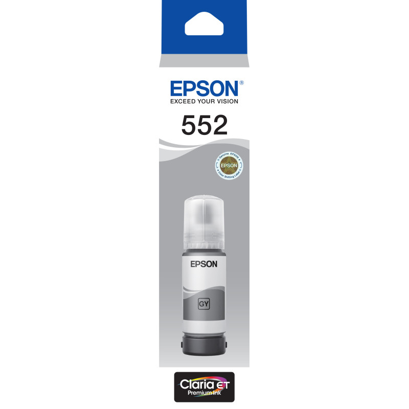 EPSON T552 - CLARIA ECOTANK - GREY FOR ET-8500 ET-8550