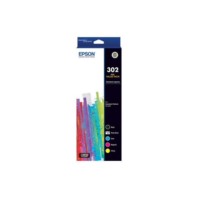 EPSON 302 5 COLOUR INK PACK EXPRESSION PREMIUM XP-6000