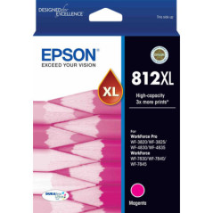812XL HI CAP DURABRITE ULTRA MAGENTA INK SUITS WF-3820 3825 4830 4835 7830 7840 7845