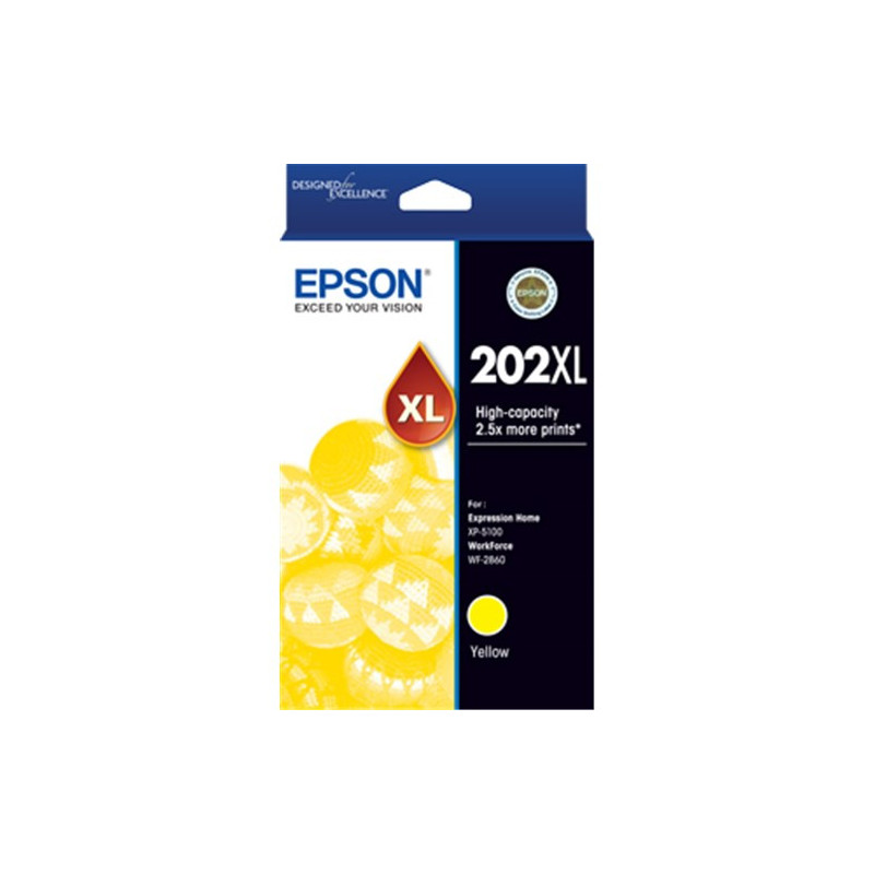 EPSON C13T02P492 202XL YELLOW INK FOR XP-5100 WF-2860