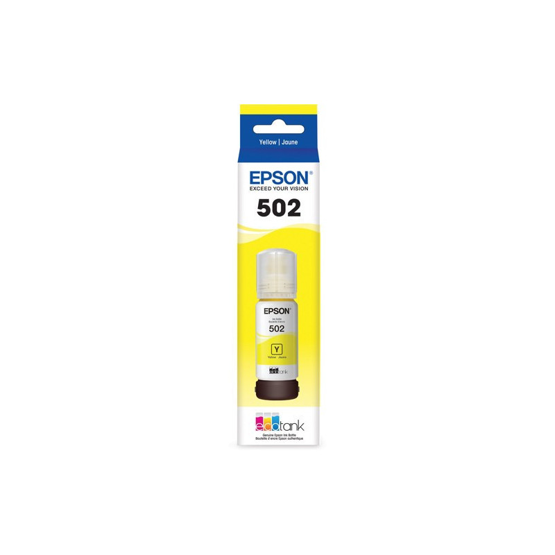 EPSON ECOTANK T502 YELLOW INK BOTTLE ECO TANK ET-2700 ET-2750 ET-3700 ET-4750