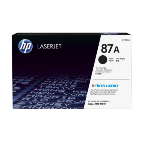 HP 87A BLACK LASERJET TONER CARTRIDGE 9K LJET ENT M506 /M527