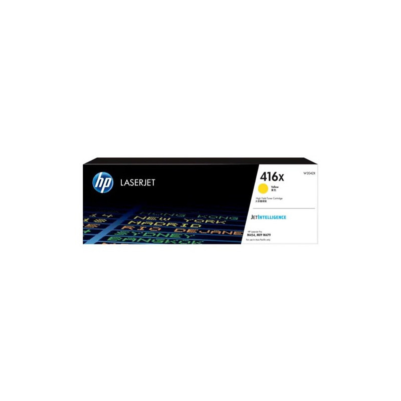 HP 416X YELLOW LASERJET TONER CARTRIDGE 6K