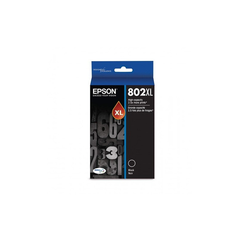 EPSON 802XL BLACK INK DURABRITE FOR WF-4720 WF-4740 WF-4745