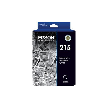 EPSON 215 PIGMENT BLACK INK FOR WORKFORCE WF-100