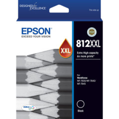812XXL EXTRA HI CAPACITY BLACK DURABRITE ULTRA INK SUITS- WF-7830 WF-7840 WF-7845