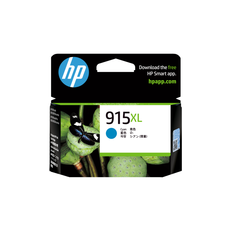 HP 915XL CYAN ORIGINAL INK CARTRIDGE 825 PAGES