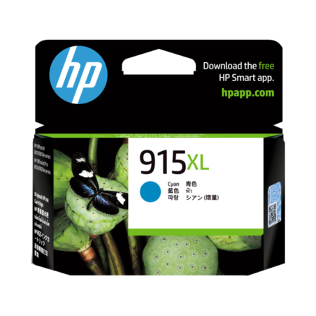 HP 915XL CYAN ORIGINAL INK CARTRIDGE 825 PAGES
