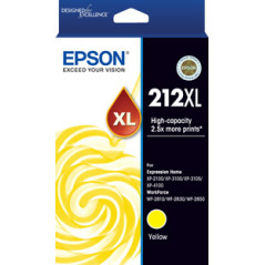 EPSON 212XL YELLOW INK FOR XP-4100 XP-3105 XP-3100 XP- 2100 WF-2850 WF-2830 WF-2810