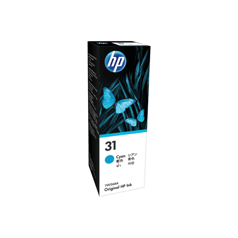 HP 31 70ML 8000 PAGES CYAN INK BOTTLE FOR HP SMART TANK 455