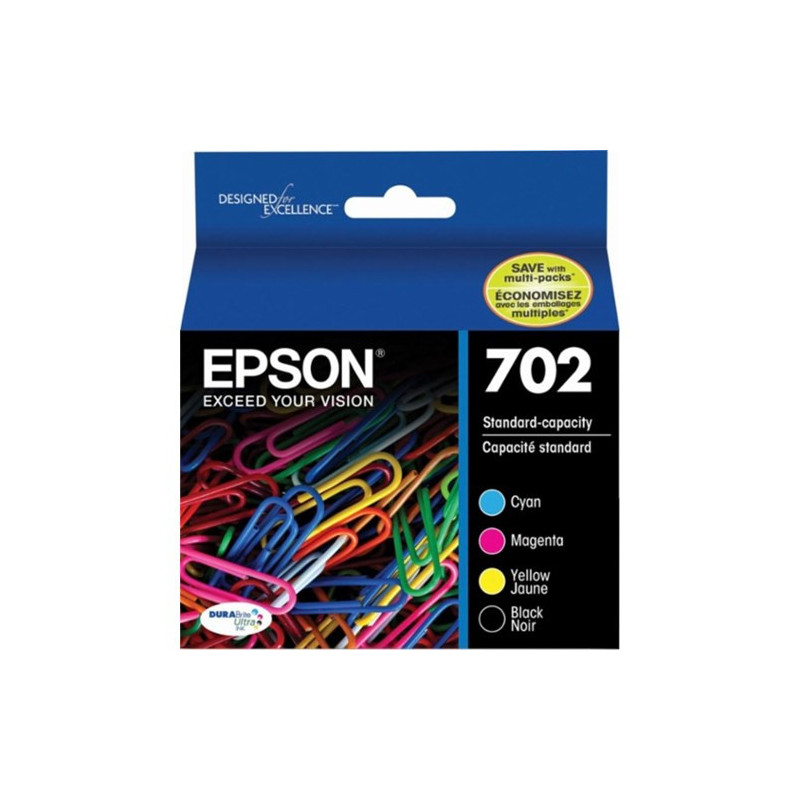 EPSON 702 4 COLOUR INK PACK WF-3720 WF-3725