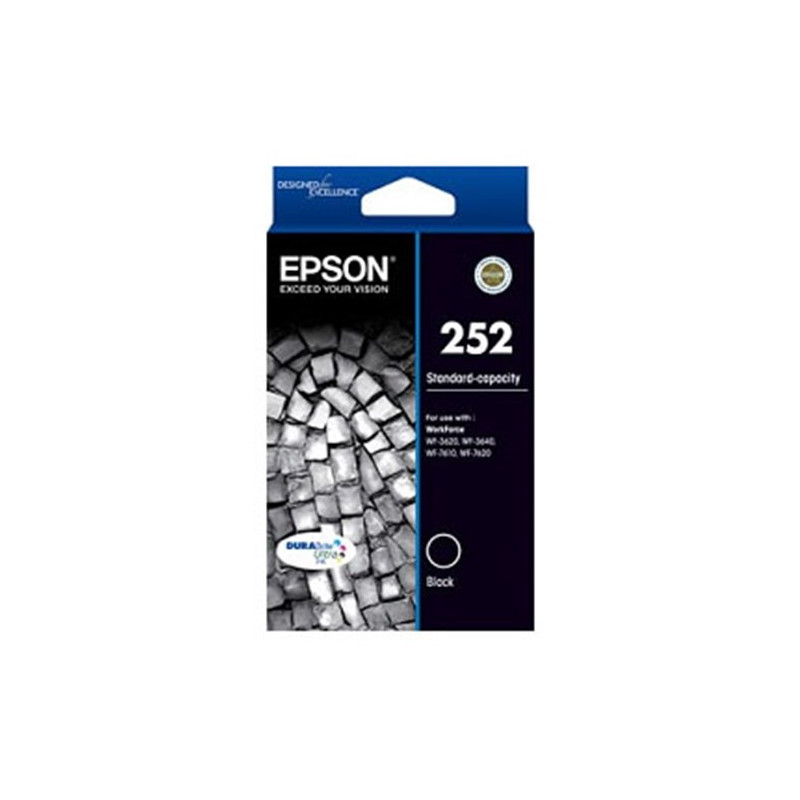 252 STD CAPACITY DURABRITE ULTRA BLACK INK FOR WORKFORCE PRO WF-3620 3640 7610 7620
