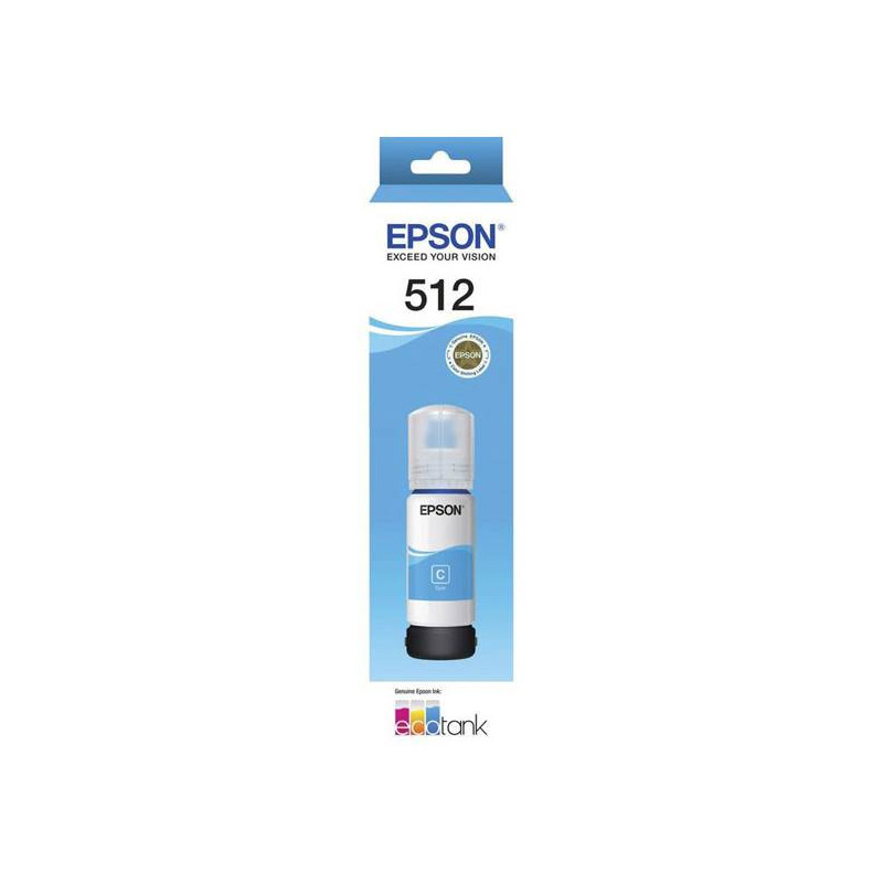 EPSON ECOTANK T512 CYAN INK BOTTLE ECOTANK ET-7700 ET-7750