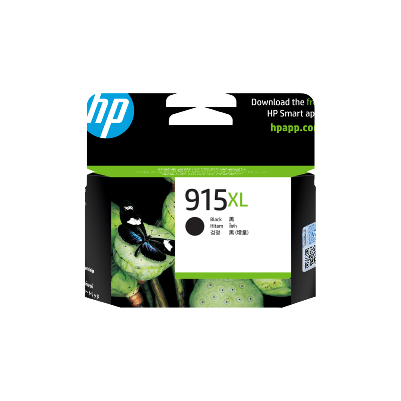 HP 915XL BLACK ORIGINAL INK CARTRIDGE 825 PAGES
