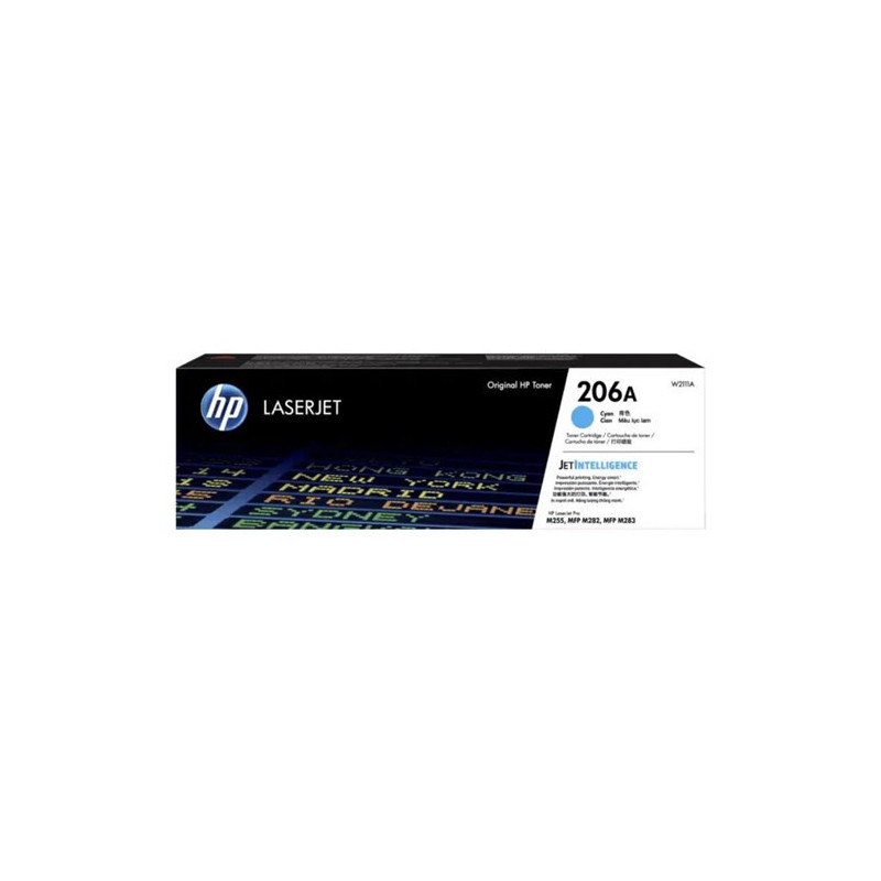 HP 206A CYAN LASERJET TONER CARTRIDGE 1250 PAGES
