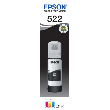 EPSON 522 BLACK INK BOTTLE FOR ECOTANK ET-2710