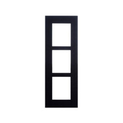 IP VERSO - FRAME FOR FLUSH INSTALLATION 3 MODULES - BLACK