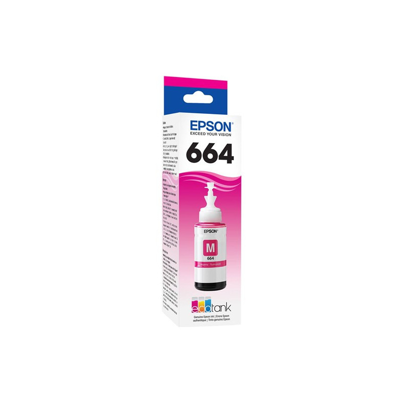 EPSON ECOTANK T664 MAGENTA INK BOTTLE