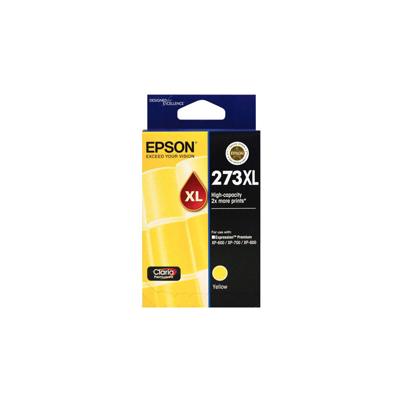 273XL HIGH CAPACITY CLARIA PREMIUM YELLOW INK CARTRIDGE FOR XP-600
