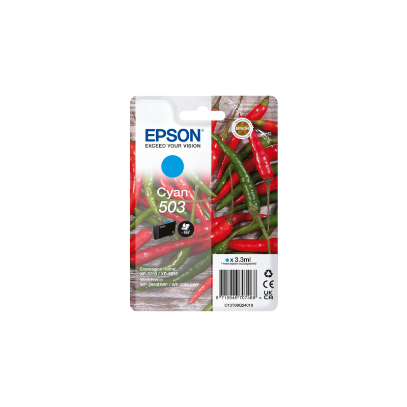 EPSON 503 STD CYAN INK XP-5200 WF-2960