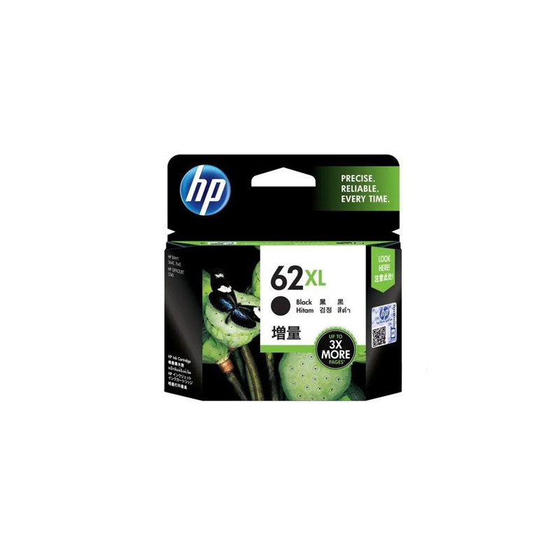 HP 62XL BLACK INK CARTRIDGE 600 PAGES FOR OJET 200/ENVY 5540