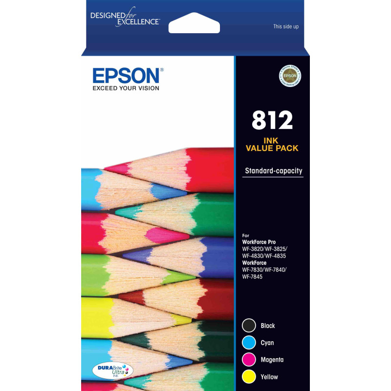 812 STD CAP DURABRITE ULTRA VALUE PACK SUITS WF-3820 3825 4830 4835 7830 7840 7845
