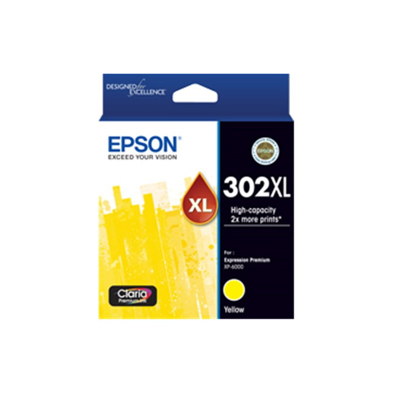 EPSON 302XL YELLOW INK CLARIA PREMIUM FOR EXPRESSION PREMIUM XP-6000
