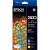 252XL VP HIGH CAP DURABRITE ULTRA 4 INK VALUE PACK FOR W/F WF3620-3640-7610-76207725