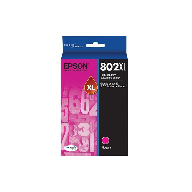 EPSON 802XL MAGENTA INK DURABRITE FOR WF-4720 WF-4740 WF-4745
