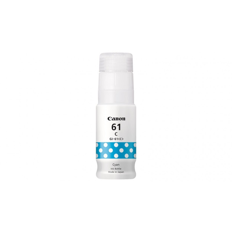 CANON GI61C CYAN INK BOTTLE FOR G3620 G3625 G3660 - 7.7K PAGE YIELD