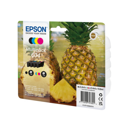 EPSON 604 STD MULTIPACK XP-2200 XP-3200 XP-4200 WF-2910 WF-2930 WF-2950