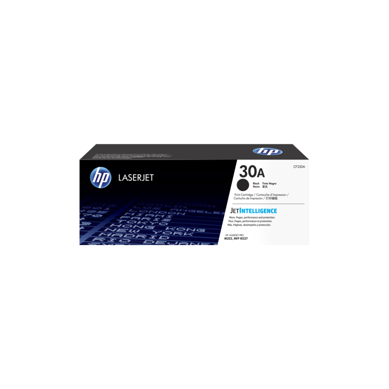 HP 30A BLACK LASERJET TONER CARTRIDGE 1.6K FOR LJ PRO M203 M227