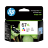 HP 67XL TRI-COLOR ORIGINAL INK CARTRIDGE 200 PAGE YIELD