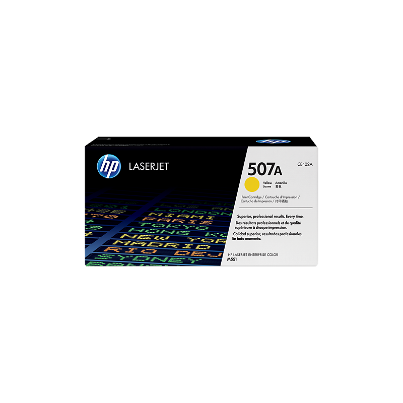 HP 507A YELLOW TONER 6000 PAGE YIELD FOR M551