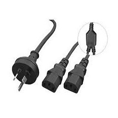 ALO CAB POWERCORD-3PIN-2IEC-SPLITTER