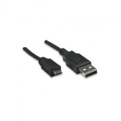8Ware USB 2.0 Cable 2m A to Micro-USB B Male to Male Black