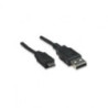 8Ware USB 2.0 Cable 2m A to Micro-USB B Male to Male Black