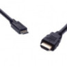 8Ware Mini HDMI to HDMI Cable 3m with Ethernet 1.4V 3D HD 1080p Male to Male for Camera Camcorder Mobile Laptop Tablet Graphic V
